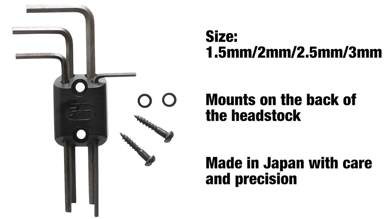 Ibanez WHS4 Guitar Wrench Holder Set - Premium Tool Kit for Guitar Maintenance & Adjustments - Perfect for Electric, Acoustic & Bass Guitar Repairs