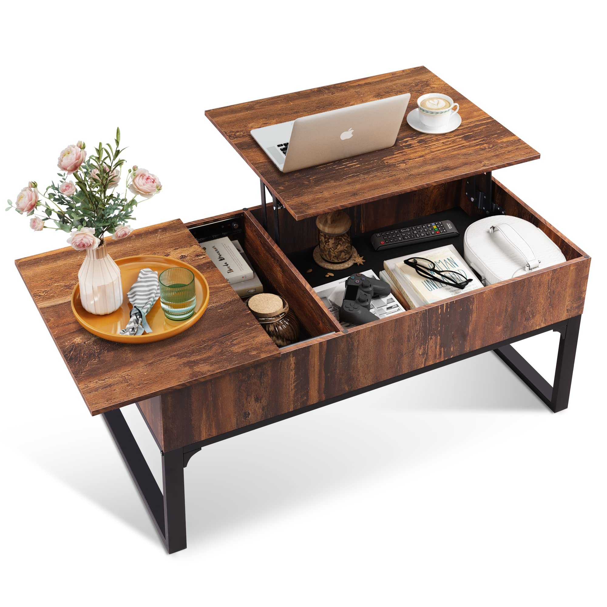 WLIVE Lift Top Coffee Table with Storage - 40.9