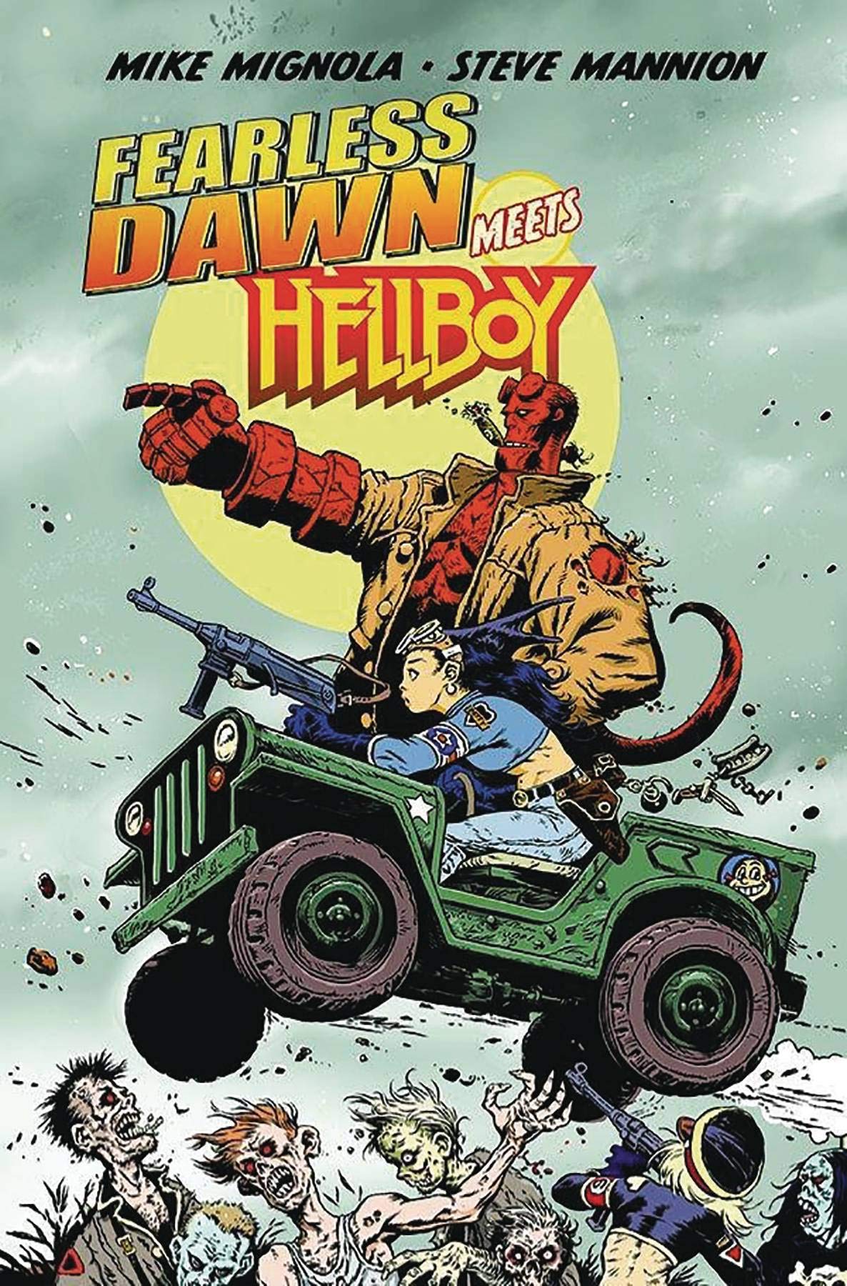 Fearless Dawn Meets Hellboy One Shot Comic Book - Mannion Cover | Superhero Crossover Story for Collectors & Fans | Perfect for Comic Book Enthusiasts & Gift Giving