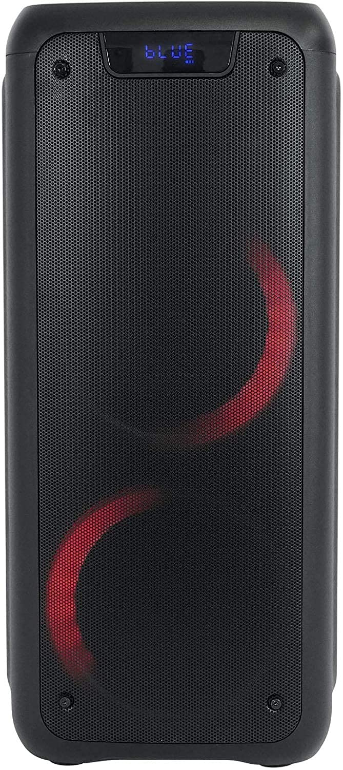 Norcent NSP-26 6.5 Inch Portable Bluetooth Speaker with LED Party Lights - 3600mAh Rechargeable Battery, 5 Hours Playtime, Wireless Outdoor Speaker for Beach, Pool Parties & Camping