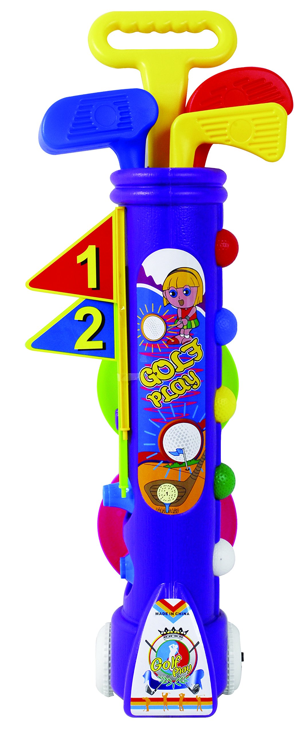 Small World Toys Sand & Water Golf Set for Kids - Outdoor Beach & Backyard Play - Perfect for Summer Activities, Pool Parties & Sandbox Fun
