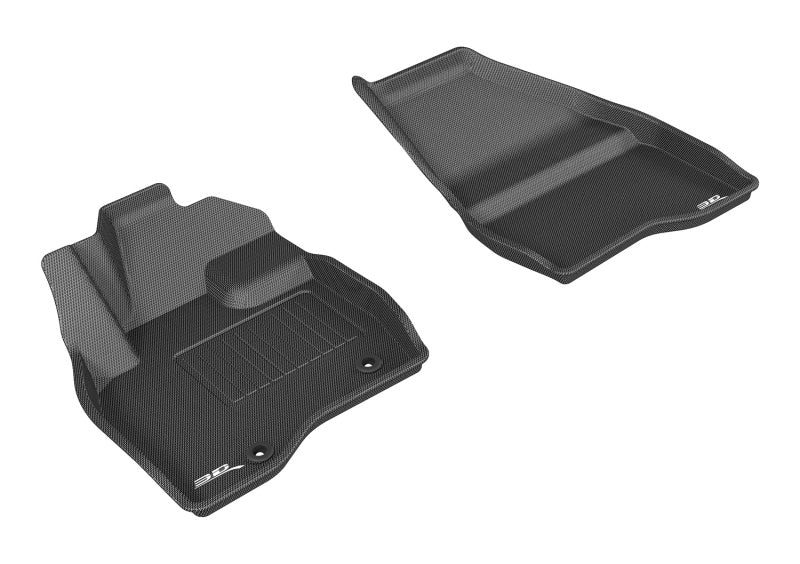 3D MAXpider Kagu Custom Fit Floor Mats for 2015-2016 Ford Explorer - 1st Row All-Weather Car Mats (Black) | Perfect for Road Trips, Daily Commutes & Family Adventures