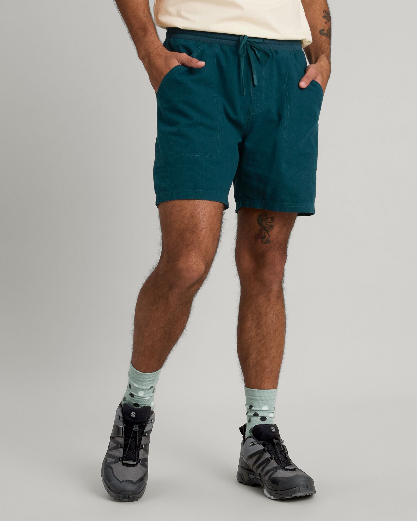 Cardeto Men's Quick-Dry Athletic Shorts - Lightweight Comfortable Workout Running Gym Shorts for Men - Deep Lagoon Blue - Perfect for Jogging, Hiking & Summer Outdoor Activities