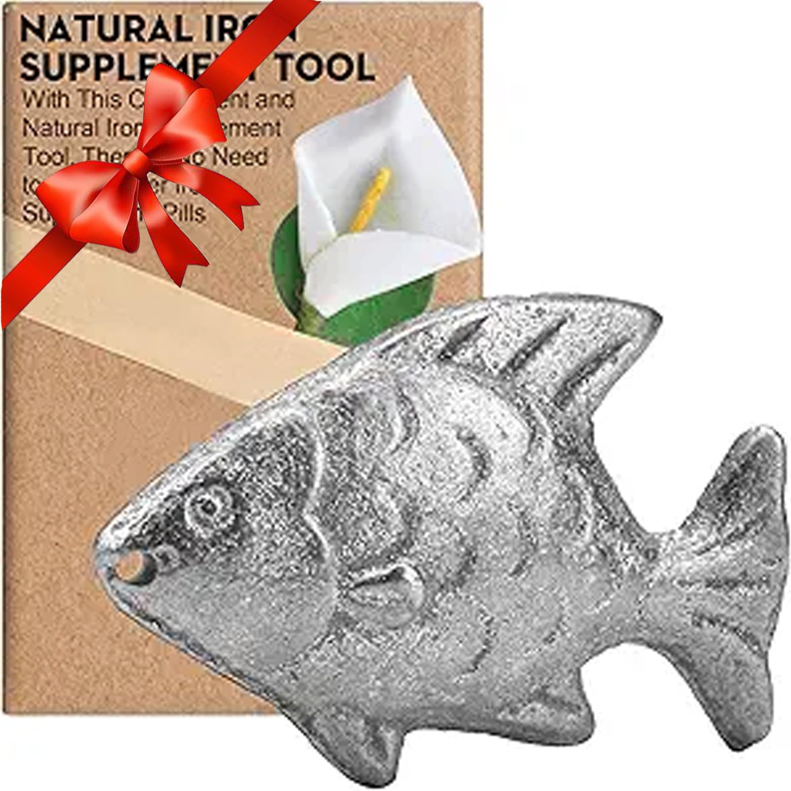 Iron Fish Cooking Tool - Natural Iron Supplement for Food & Water | Helps Iron Deficiency in Vegetarians, Pregnant Women & Kids | Perfect Mothers Day Gift | Healthy Cooking & Meal Prep Essential
