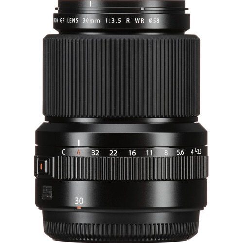 Fujifilm GF 30mm f/3.5 R WR GFX Lens (Black) - Wide Angle Prime Lens for GFX System | Perfect for Landscape, Architecture & Travel Photography