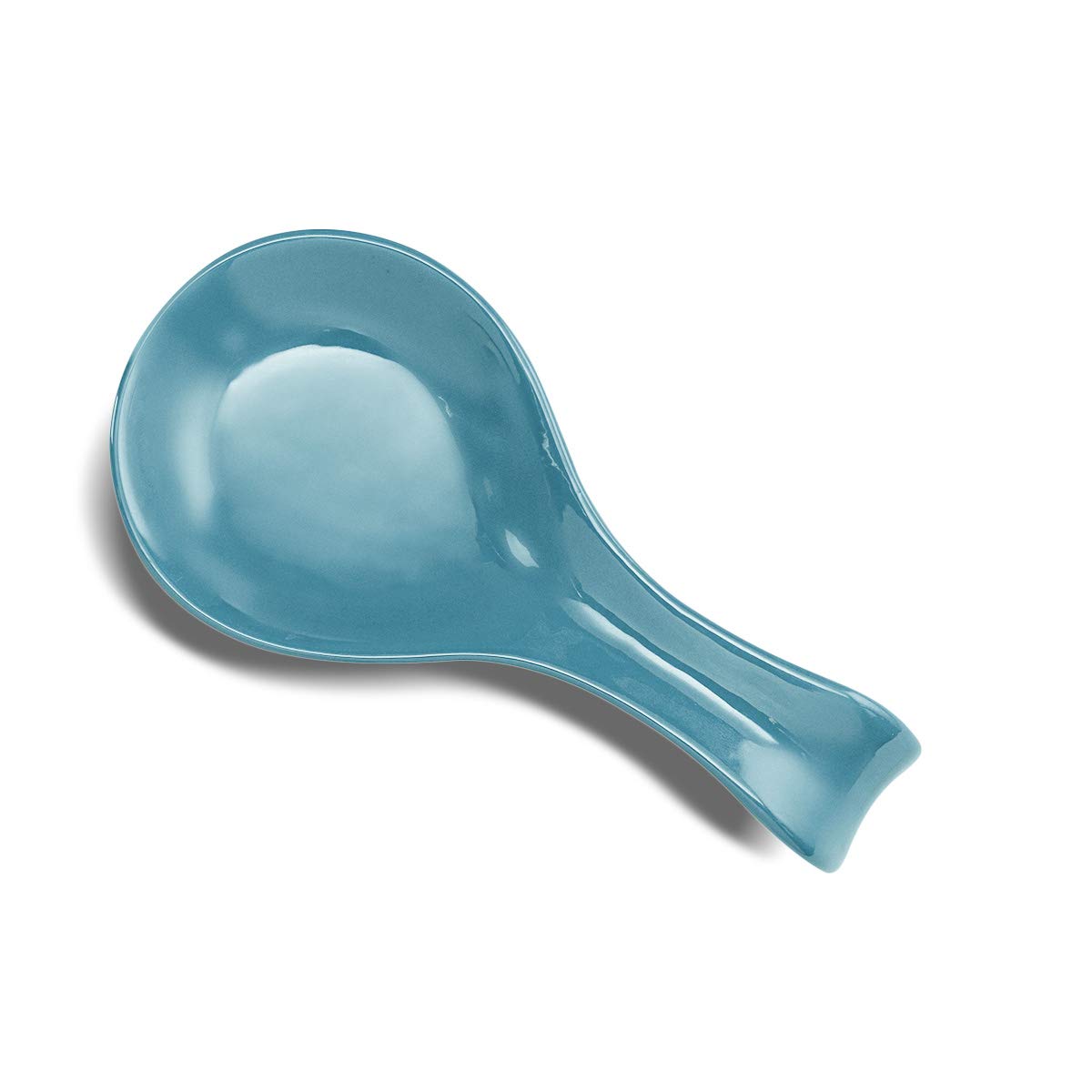 Kook Ceramic Spoon Rest Set of 2 - Stovetop Utensil Holder & Farmhouse Kitchen Decor - Teal Blue - Dishwasher Safe - Perfect for Cooking, Coffee Bar & Home Accessories