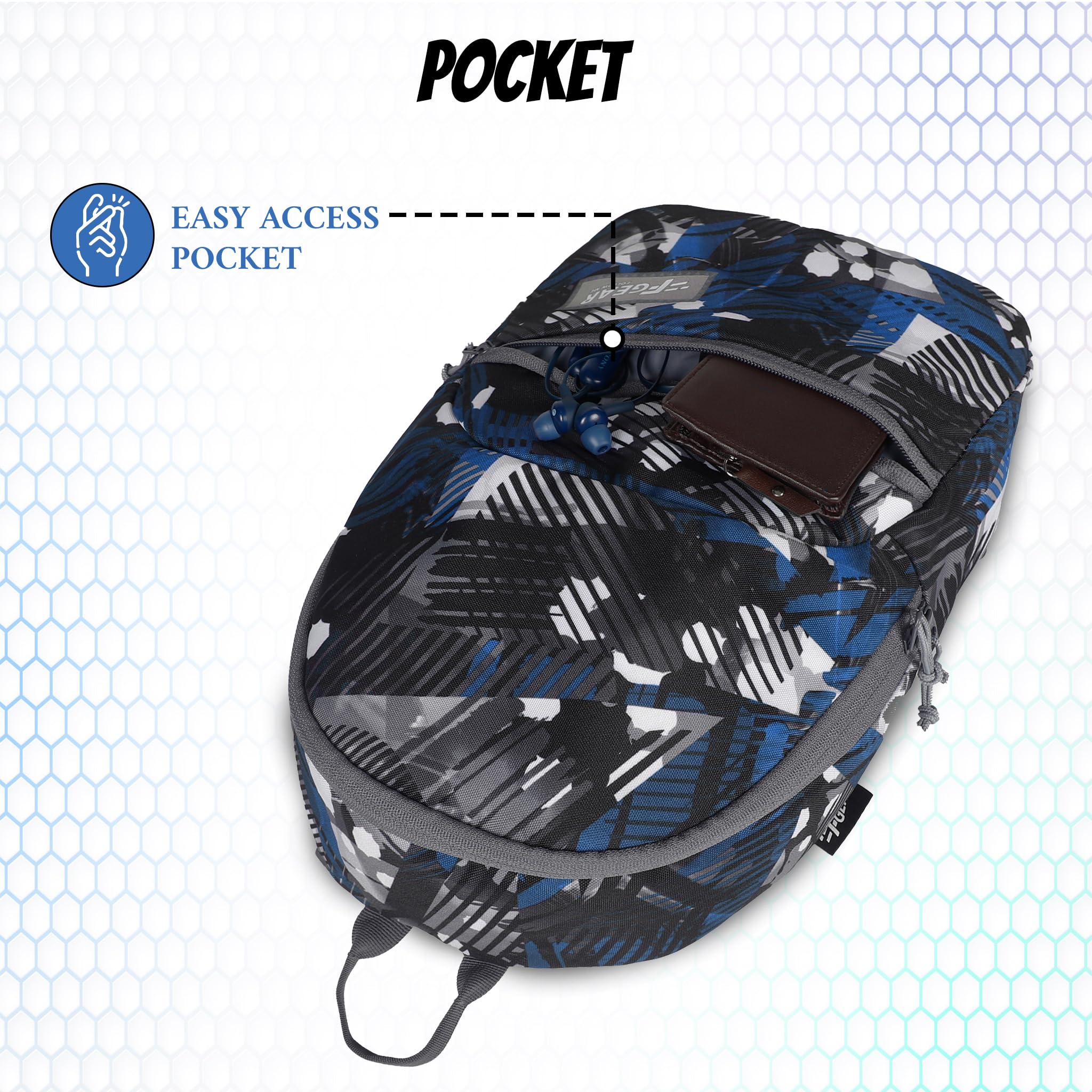 F Gear Ferris ACV 7L Mini Backpack - Stylish Unisex Daypack for Men & Women, Lightweight Casual Backpack for Office, School, College, Travel & Everyday Use | Perfect for Commuting, Campus Life and Urban Adventures