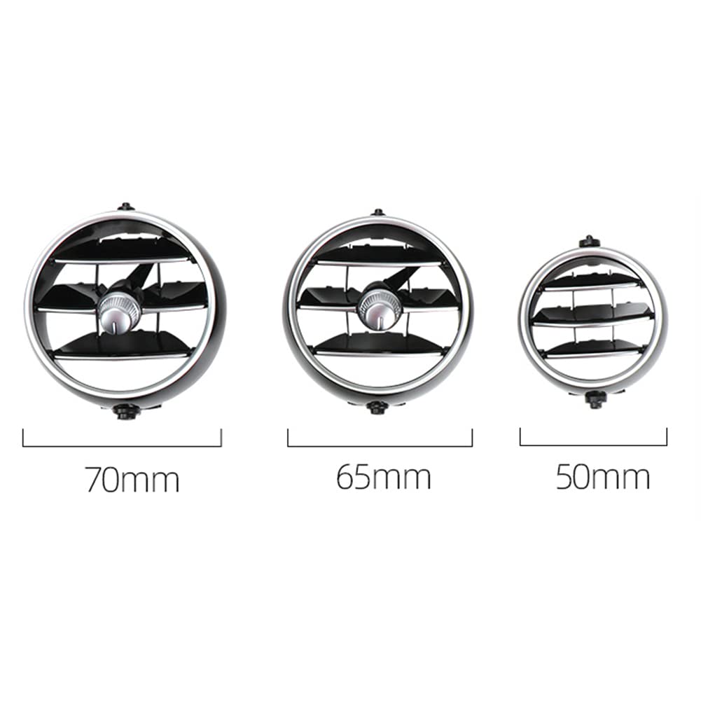 ZCARGEL Round ABS Car Air Conditioner Grille Vent - Compatible with Mercedes W205 W253 2015-2021 Models (205830020) - Front/Rear Dashboard Air Outlet for Enhanced Cabin Airflow & Interior Style