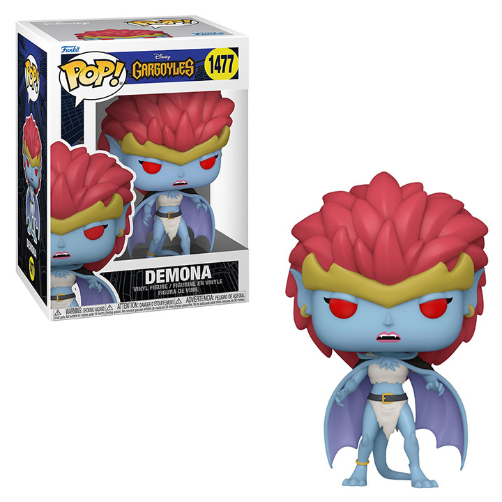 Funko Pop! Disney Gargoyles Demona Angry Action Figure #1477 - Collectible Vinyl Toy for Disney Fans, Home Decor & Pop Culture Enthusiasts