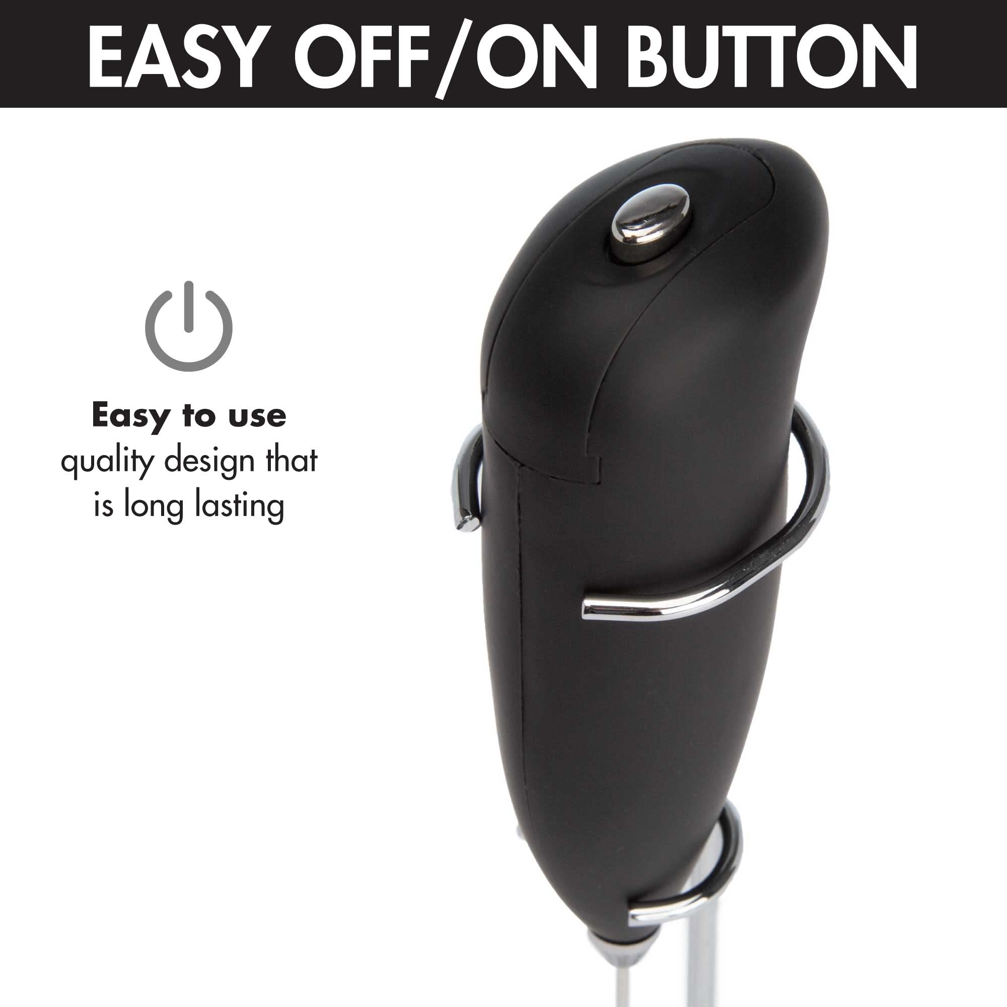 Primula Electric Milk Frother - Handheld Black Milk Steamer for Coffee, Latte & Cappuccino - Perfect for Home, Office & Coffee Shops