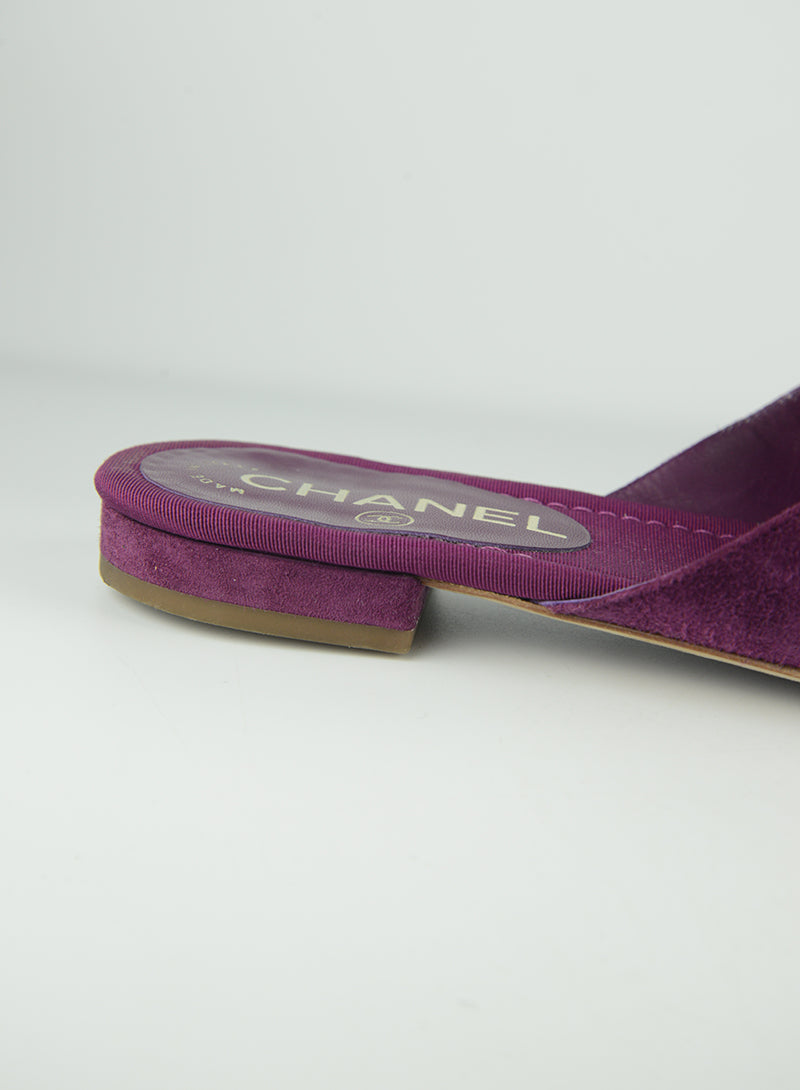 Chanel Camelia Flat Sandals Size 36 - Women's Luxury Designer Shoes for Casual Wear & Summer Outfits