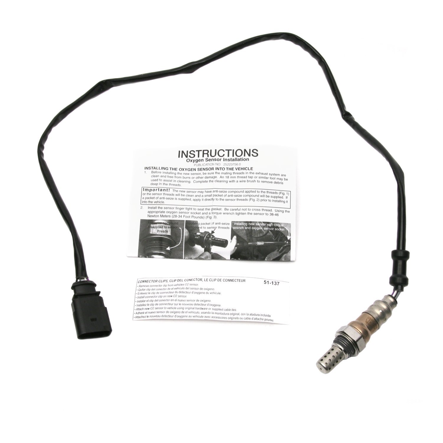 Delphi ES20365 Automotive Oxygen Sensor - Direct Fit Replacement for Improved Fuel Efficiency & Emissions - Perfect for Toyota, Honda, Ford & More