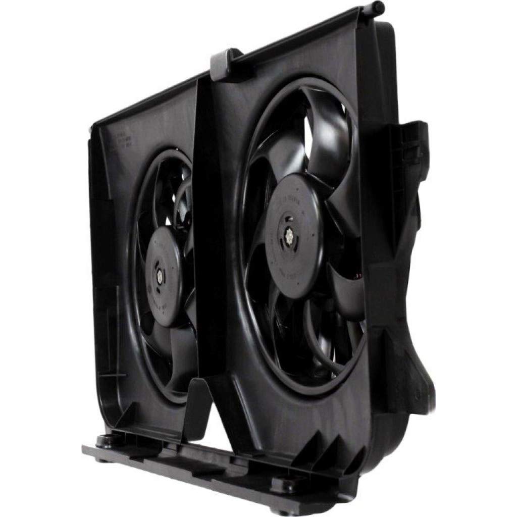 2005-2007 Dodge Caravan/Grand Caravan Radiator Cooling Fan - Dual Fan Replacement Part #CH3115145 & 4677695AB - Perfect for Engine Overheating Prevention & Summer Driving