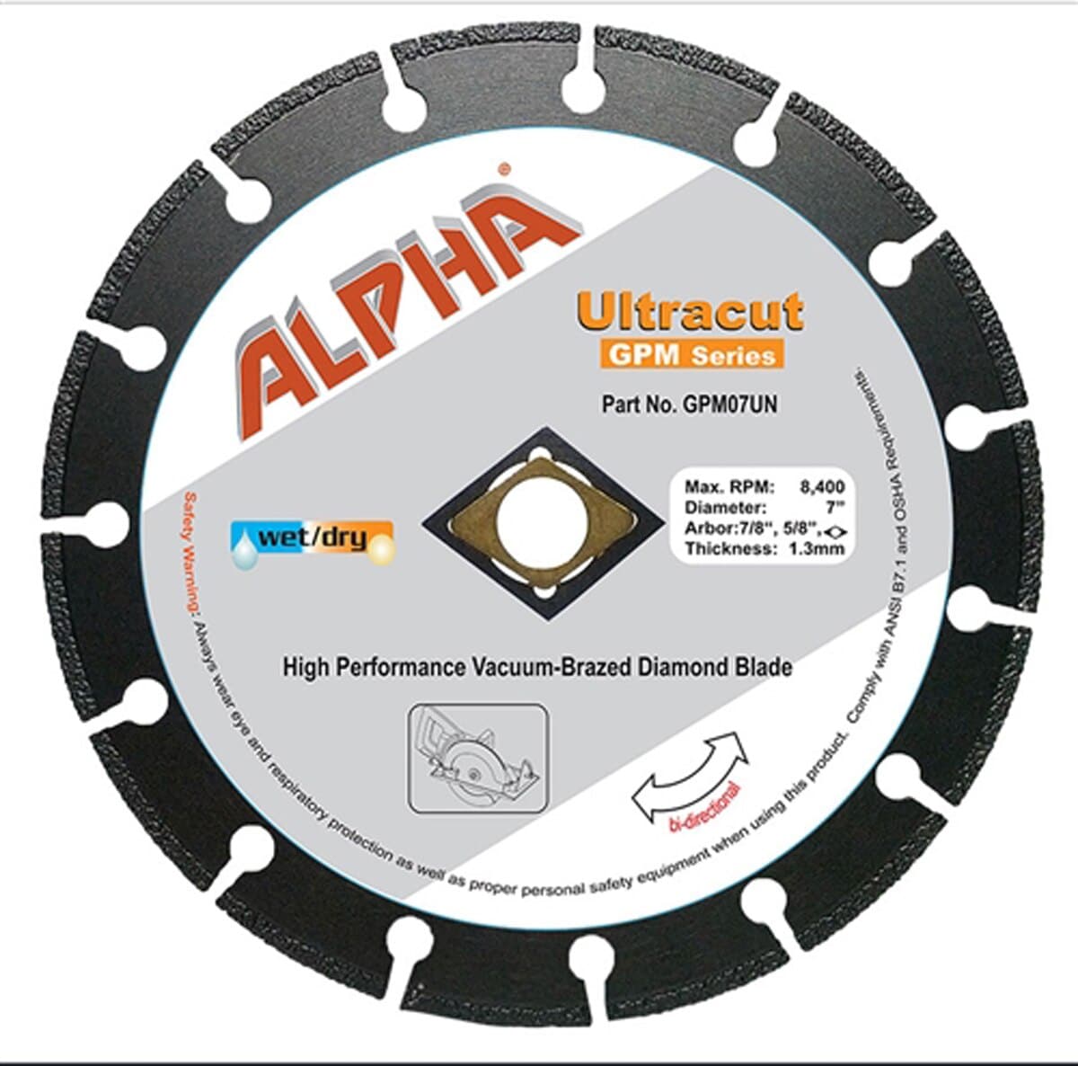 Alpha Ultracut GPM Series Professional Replacement Blades - Premium Cutting Blades for Woodworking, Metal Fabrication & DIY Projects