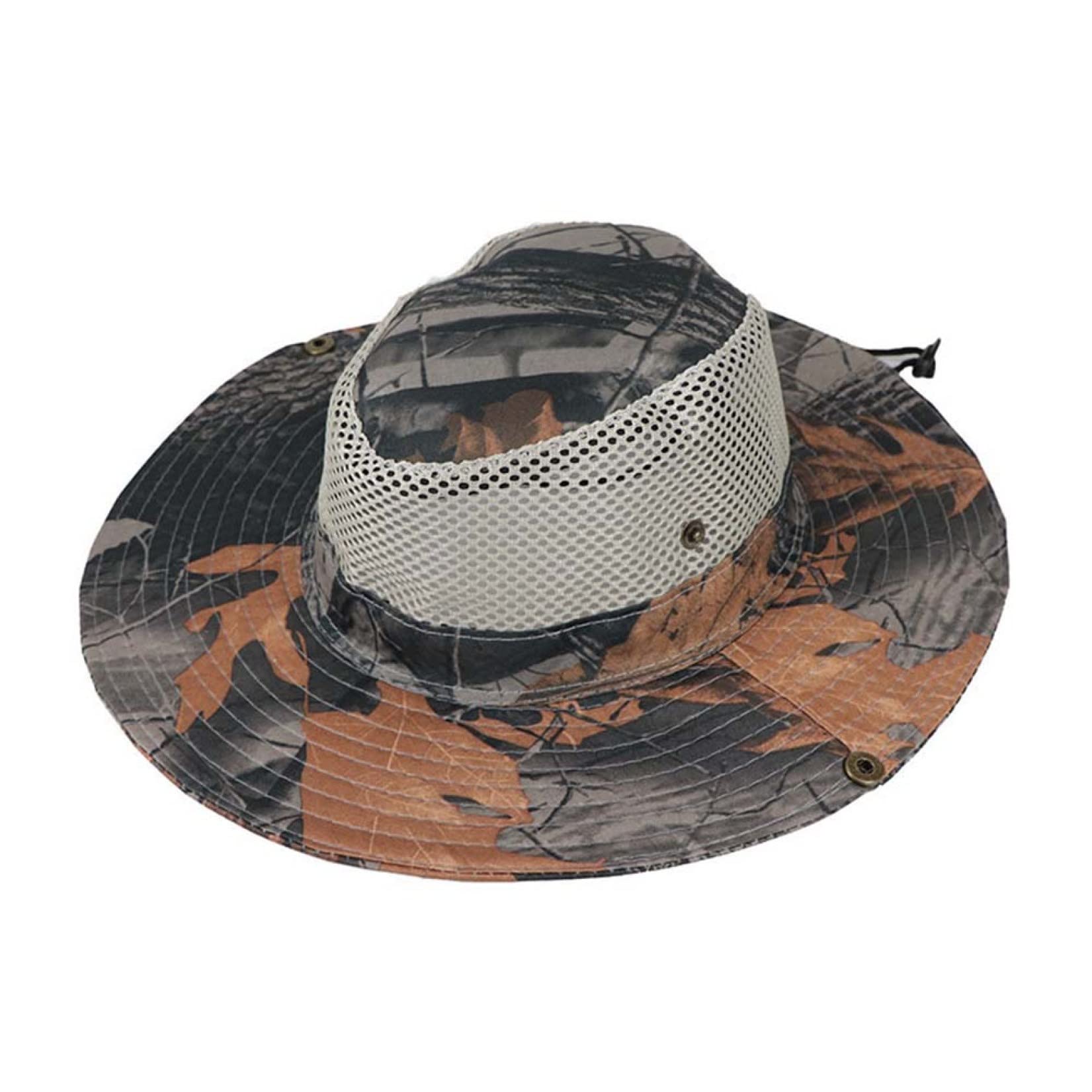 Men's Camouflage Bucket Hat - Wide Brim Sun Hat for Fishing, Camping & Outdoor Activities | Jungle Camo Fisherman Cap UV Protection