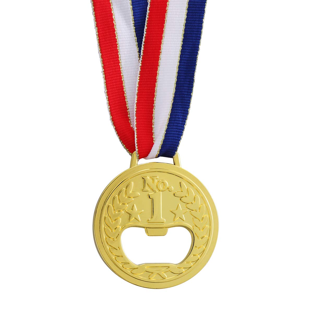 DOITOOL Gold Medal Shaped Bottle Opener - Premium Metal Wine & Beer Opener with Electric Corkscrew - Perfect for Parties, BBQs, and Home Bar Accessories
