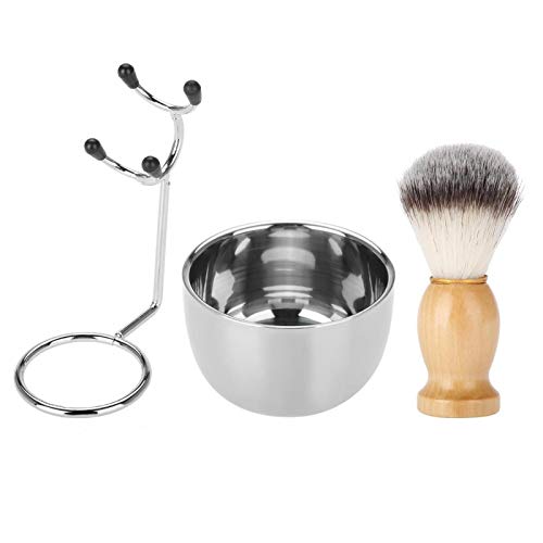Premium Men's Shaving Kit - Classic Beard & Mustache Grooming Set with Razor, Brush & Stand - Perfect Gift for Father's Day, Birthday & Travel Essentials