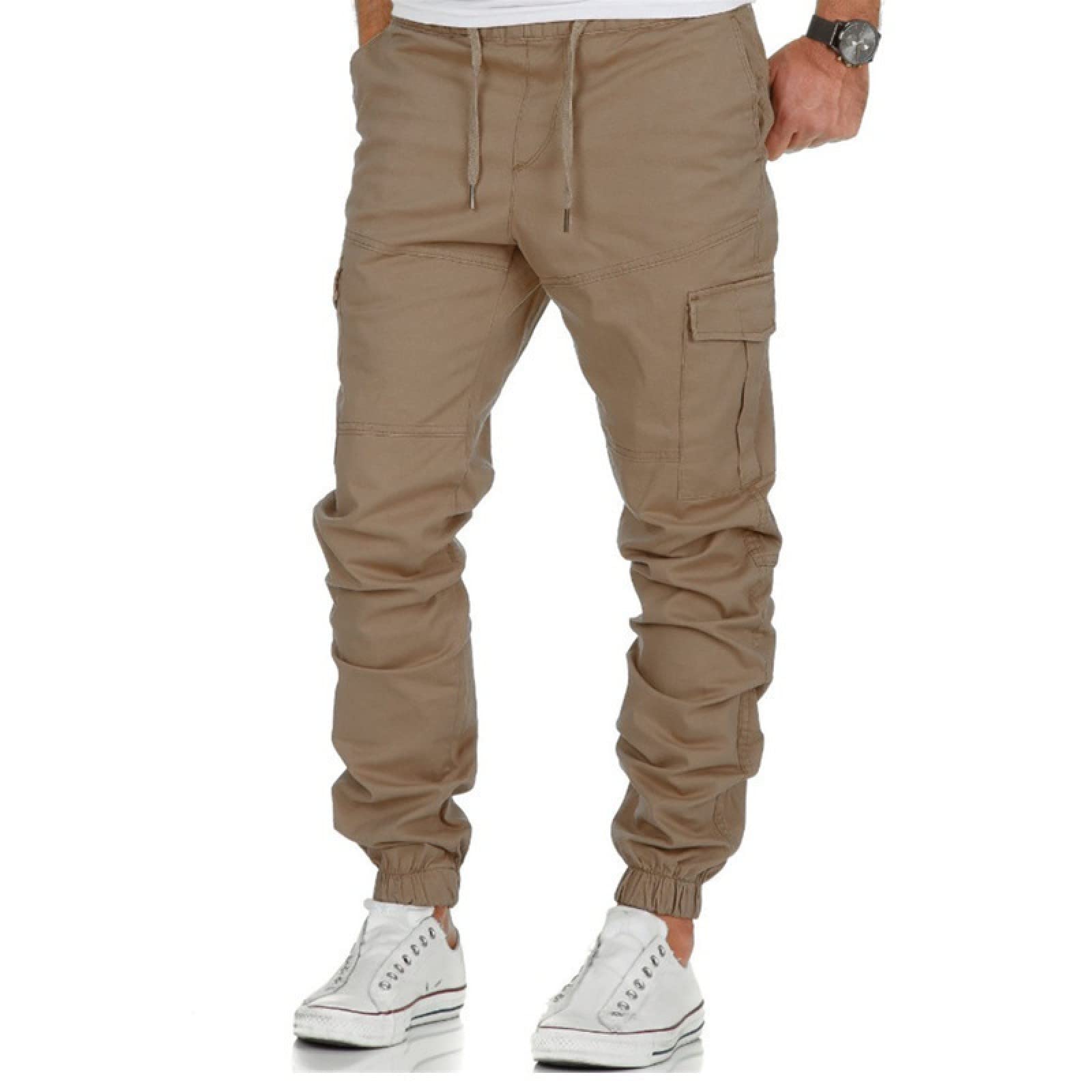 BXCNCKD Men's Overalls - Casual & Sports Pants with Solid Colors, Plus Size Options - Perfect for Work, Outdoor Activities & Everyday Wear