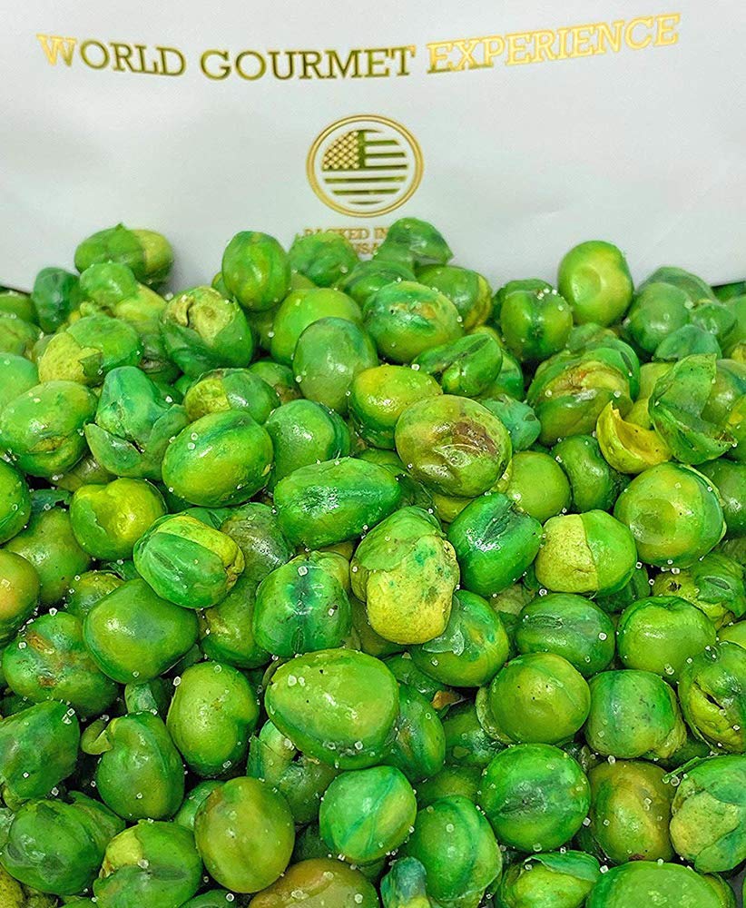 SweetGourmet Roasted & Salted Green Peas - Healthy Vegan Snacks, Gluten-Free, Non-GMO, 4lb Bulk Pack - Perfect for On-the-Go, Office, or Movie Night Snacking