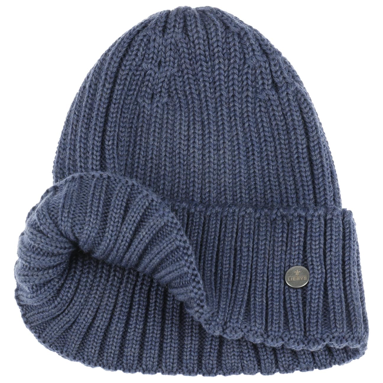 Lierys Merino Wool Rib Knit Beanie - Soft Winter Hat for Men & Women - Perfect for Skiing, Hiking & Cold Weather Activities
