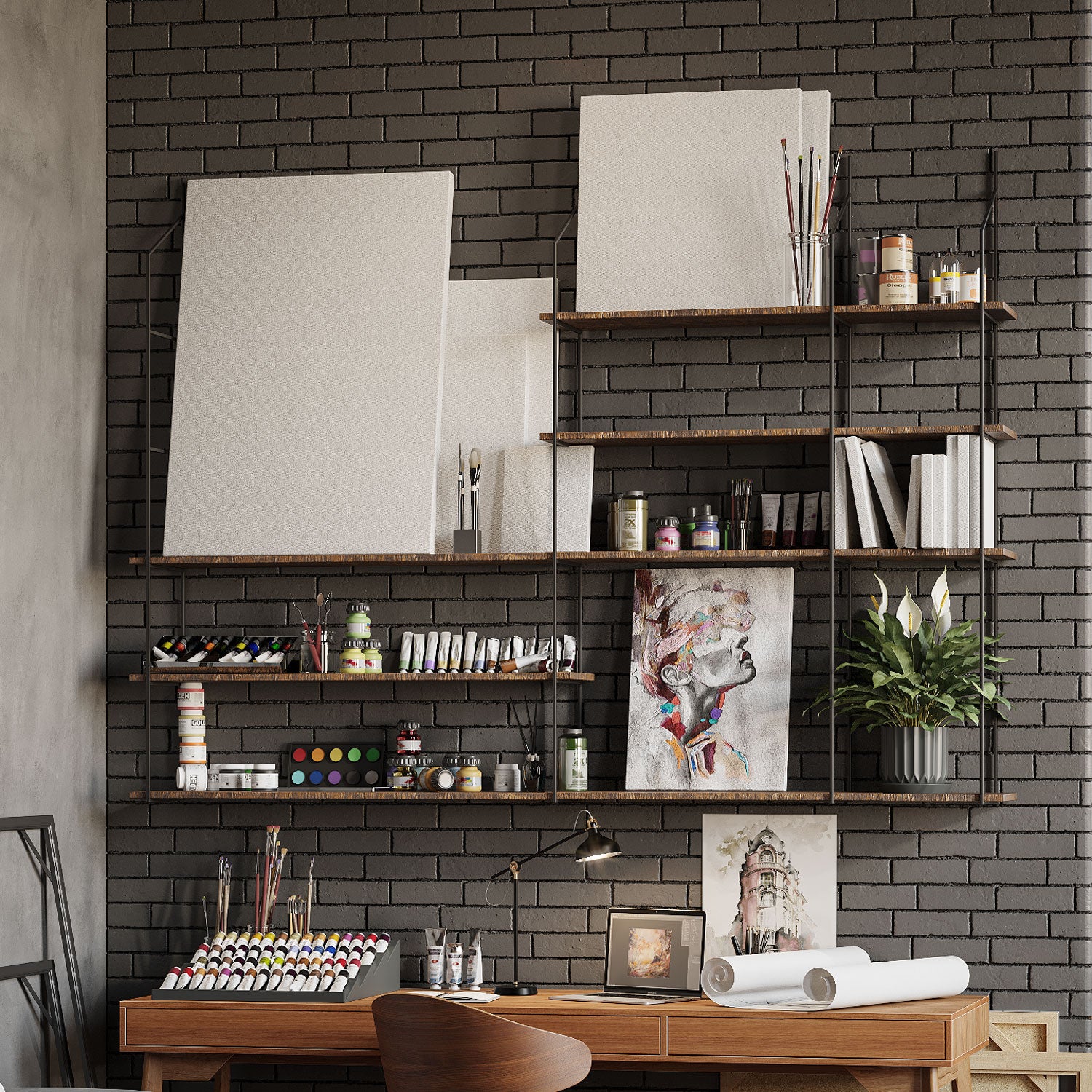 Verne Nutmeg Rustic Tiered Shelf - 3-Tier Wooden Wall Shelf for Home Decor, Kitchen, Bathroom & Living Room Storage - Perfect for Organizing Spices, Books & Decorative Items
