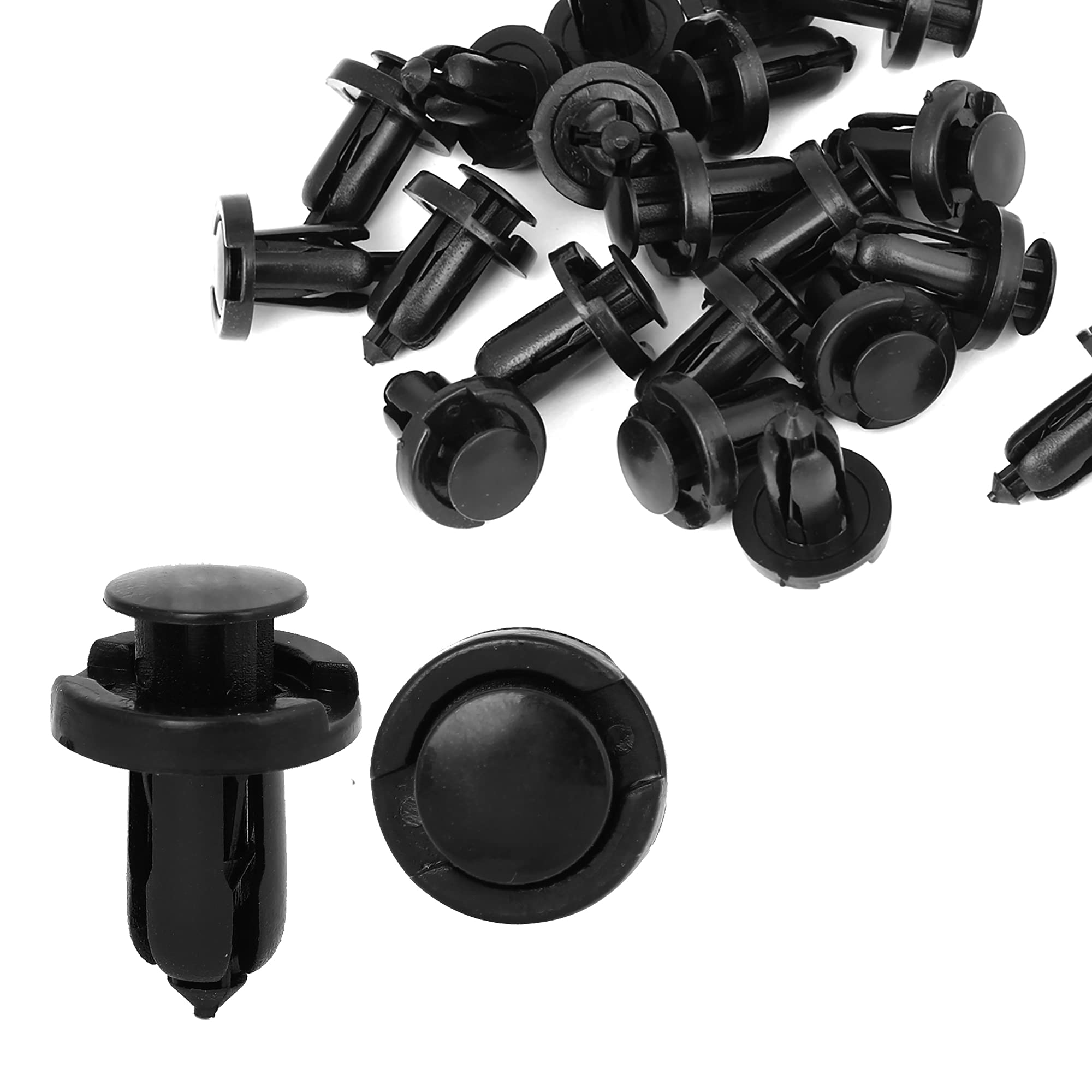 25 Pcs 10mm Hole Plastic Retainer Clips Rivets for Honda & Acura Bumper Fender - Auto Body Repair Push Fasteners for Car Interior & Exterior Trim Installation