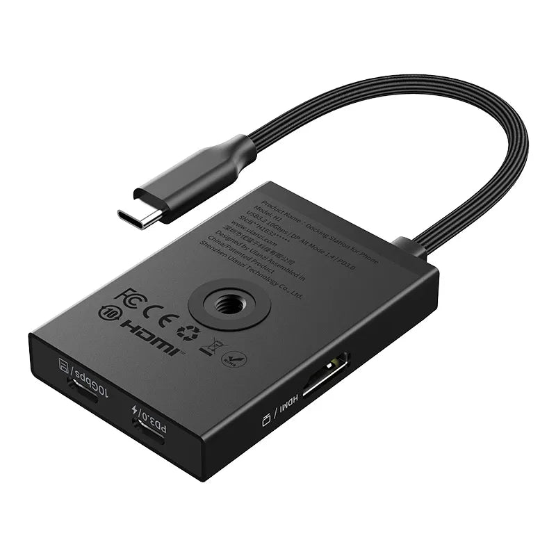 Ulanzi H1 4-in-1 USB C Hub with HDMI, USB 3.0, SD/TF Card Reader - Perfect for MacBook Pro, iPad Pro & Laptop Connectivity