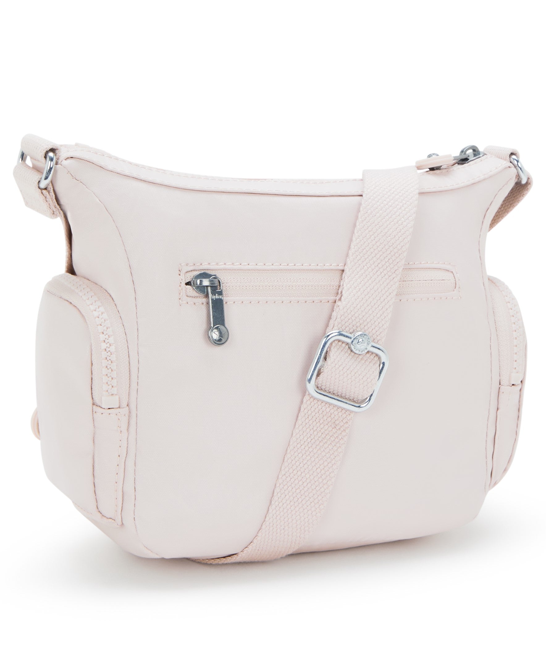 Kipling Gabbie Mini Metallic Crossbody Bag for Women - Lightweight Small Shoulder Purse with Adjustable Strap, Pink Shine | Perfect for Everyday Use, Travel & Shopping