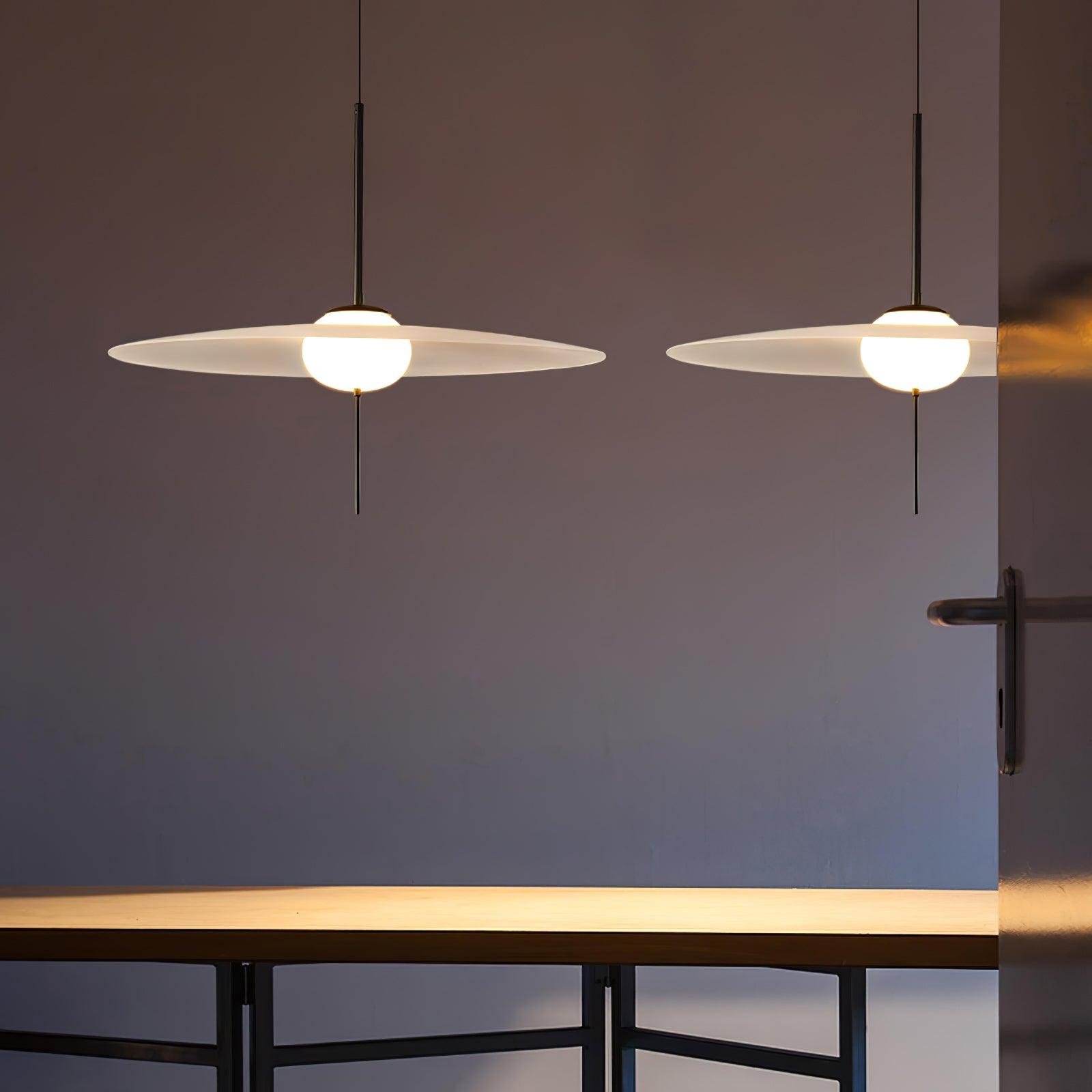 Modern Astris Pendant Lamp - Sleek Hanging Light Fixture for Kitchen Island, Dining Room & Bedroom Decor - Energy Efficient LED Ceiling Light