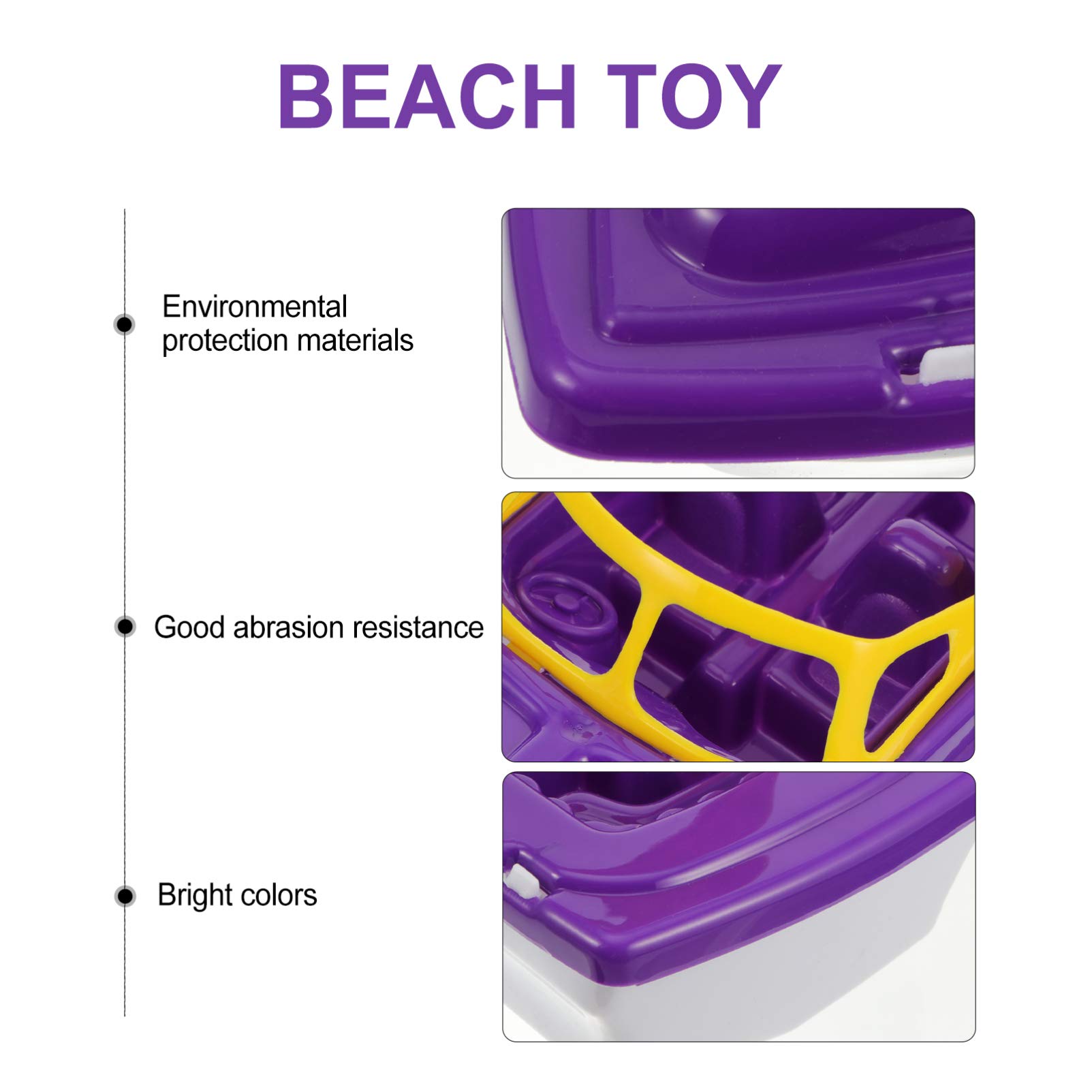**1pc Kids Bath Boat Toy - Plastic Floating Sailboat for Pool, Bathtub & Beach - Summer Water Play & Birthday Gift for Toddlers (Perfect for Outdoor Water Games & Indoor Bath Time Fun)**