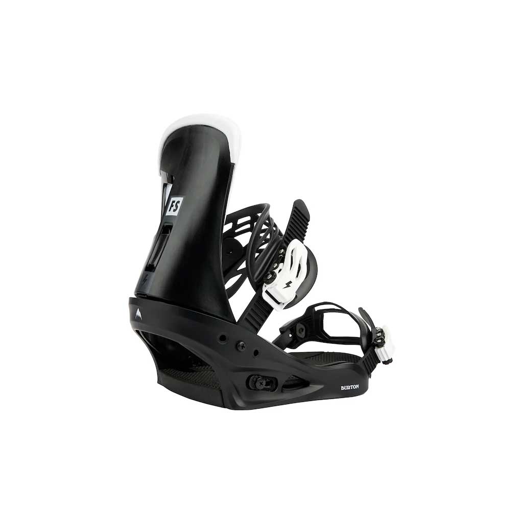Burton 24/25 Freestyle Re:Flex Snowboard Bindings - Black | All-Mountain Performance for Men & Women | Perfect for Park, Powder & Freestyle Riding
