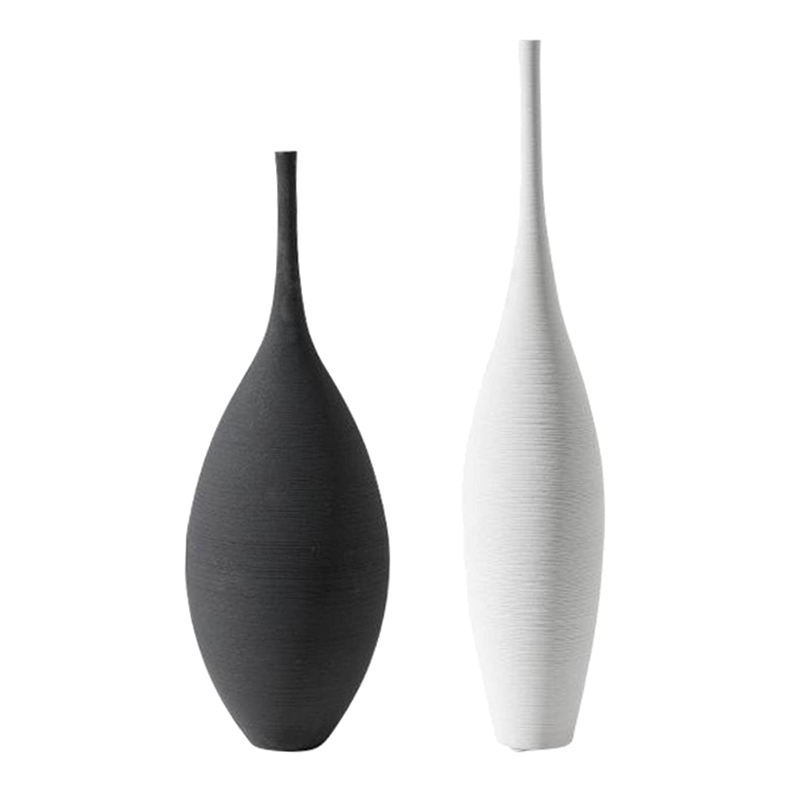 Minimalist Zen Flower Vase Set of 2 - Small Tabletop Bud Vases for Home Decor, Wedding Centerpieces & Gift Giving (14X17cm) - Perfect for Modern Living Rooms, Dining Tables & Office Desks