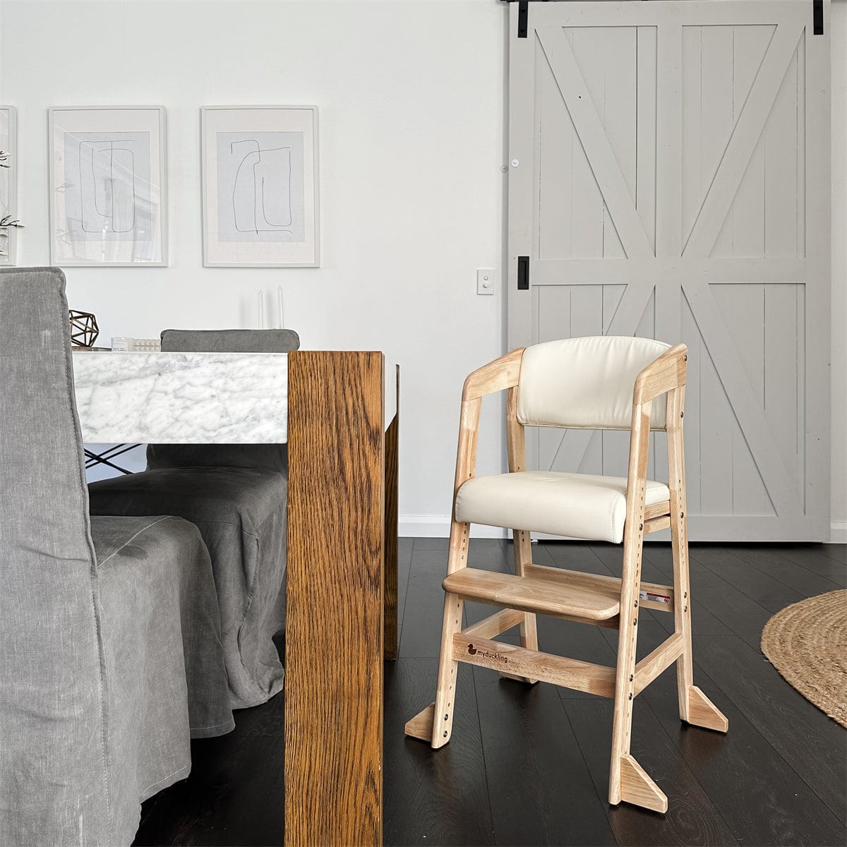 Aurora Adjustable Toddler Dining Chair with Safety Straps - High Chair for Babies & Kids - Perfect for Home, Restaurants, and Travel