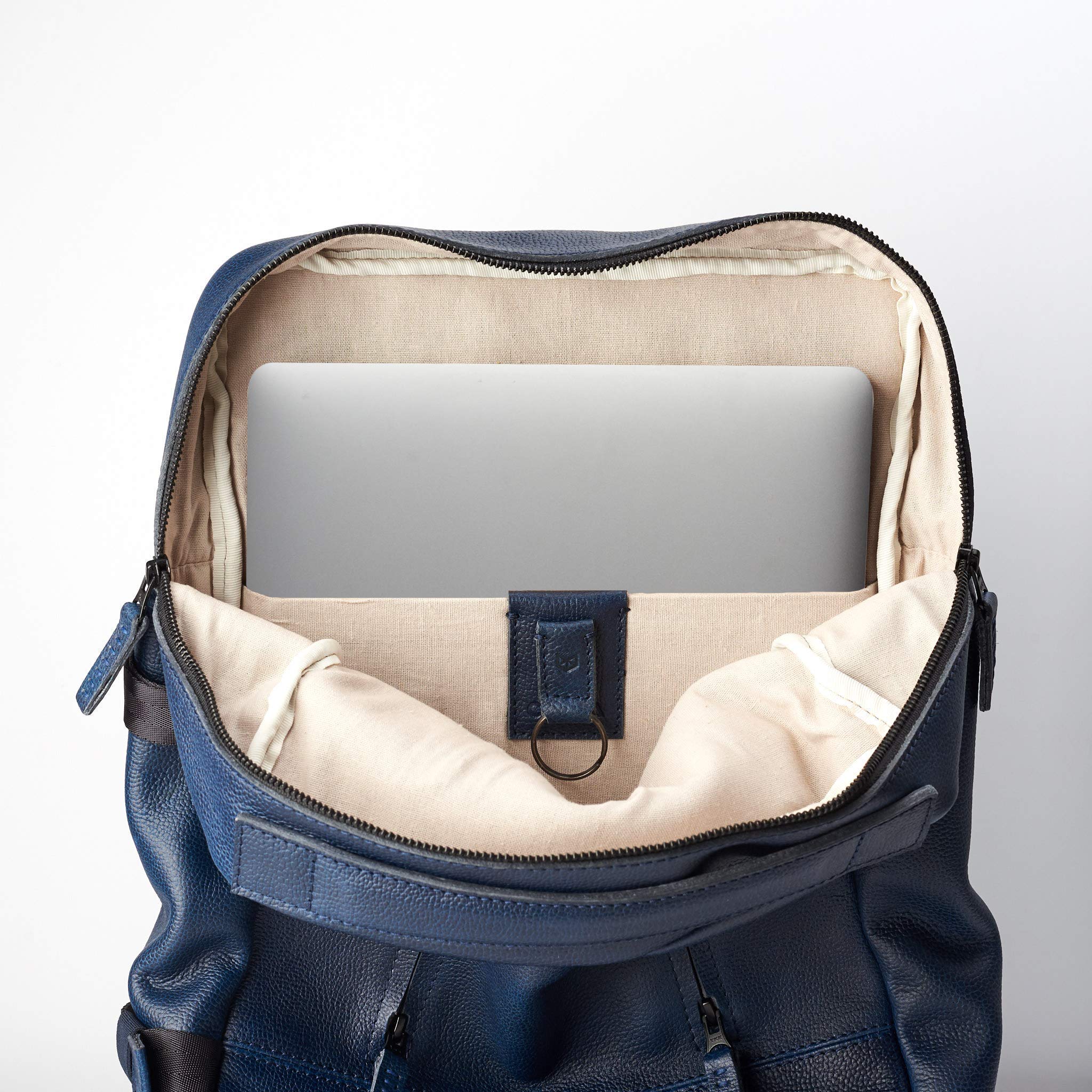 Stylish Men's Laptop Backpack - Waterproof Travel Rucksack & Minimalist Daypack for Work, College & Urban Commute | Durable Camera Bag & Bookbag | Perfect Gift for Professionals & Students (Ocean Blue)