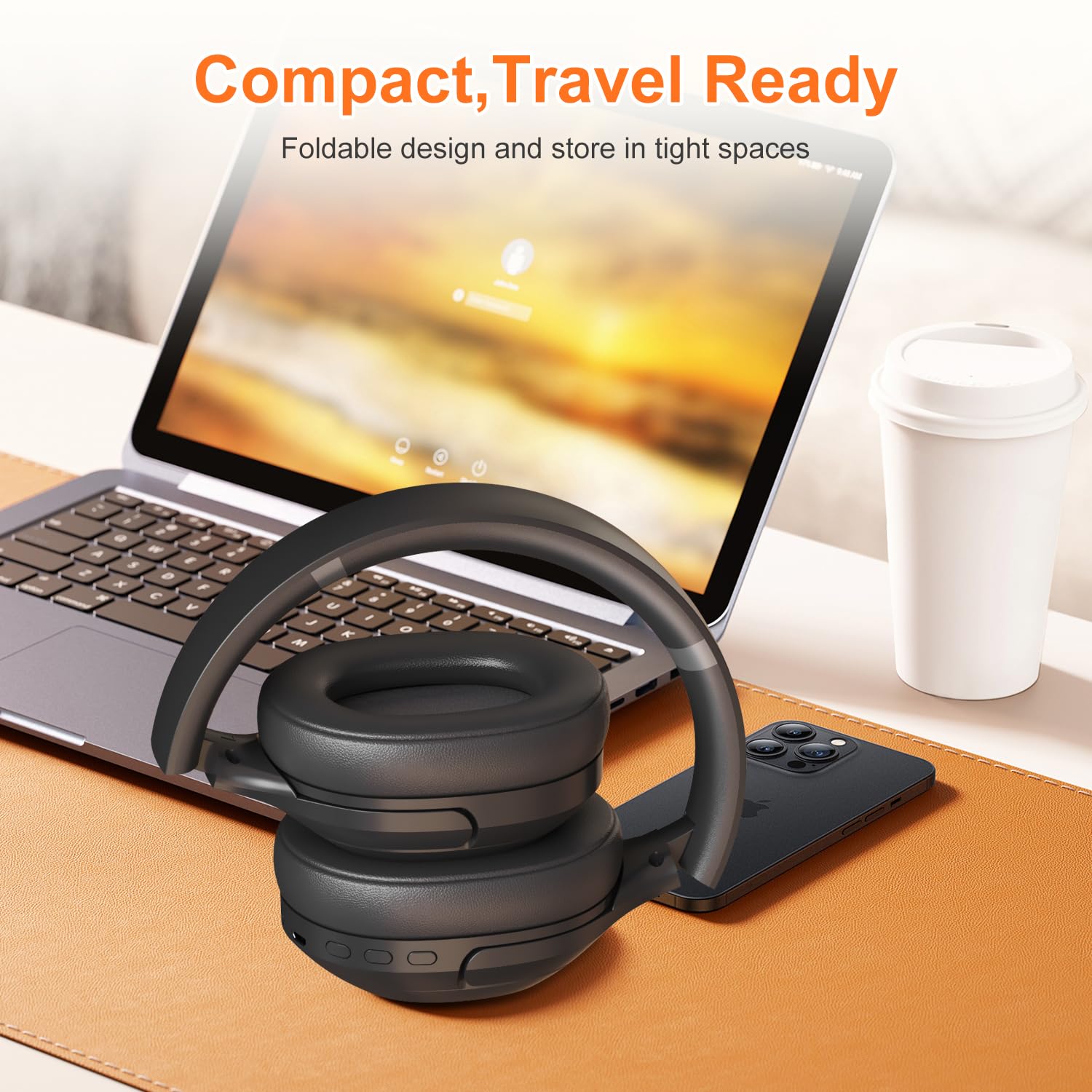 F2 FM Radio Wireless Bluetooth 5.2 Headphones with Built-in Mic | Over-Ear Stereo Headset with Soft Ear Cushions | Wired/Wireless Dual Mode | Portable Radio Receiver | Perfect for Work, Commuting, Jogging & Travel