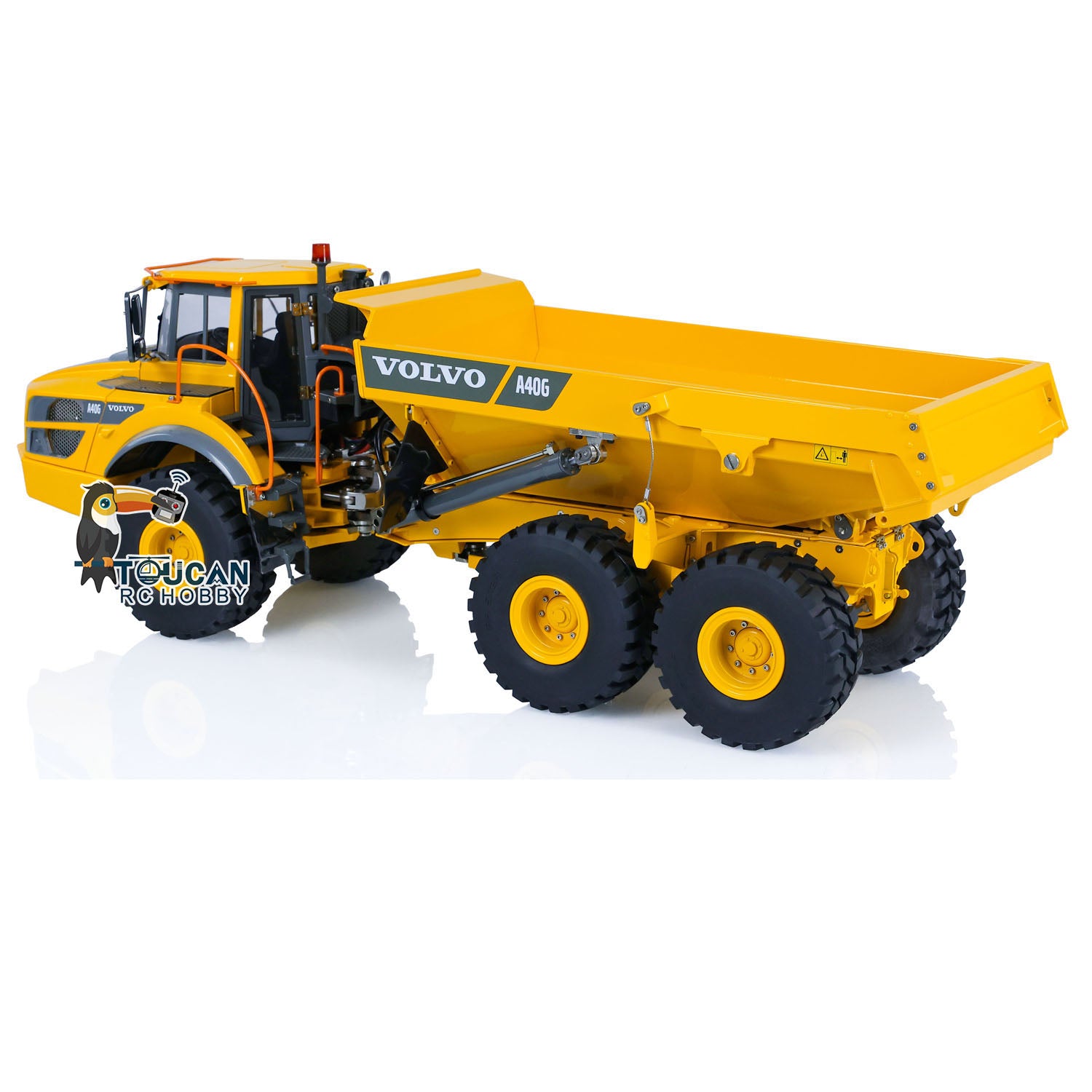 Double E A40G 1/16 Scale Hydraulic RC Articulated Dump Truck - Metal Construction, Ready-to-Run (RTR) Radio Controlled Construction Vehicle - Perfect for Hobbyists, Construction Enthusiasts & Off-Road RC Racing