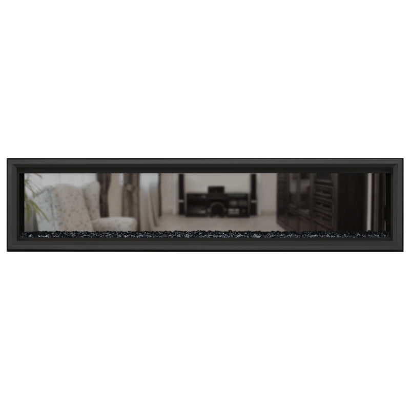 Napoleon Vector 74 See-Through Linear Direct Vent Gas Fireplace - LV74N2 | Modern Home Heating & Cozy Living Room Ambiance