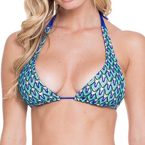 Luli Fama Women's Halter Bikini Top - Sexy Swimwear for Beach & Pool - Perfect for Summer Vacation and Tropical Getaways