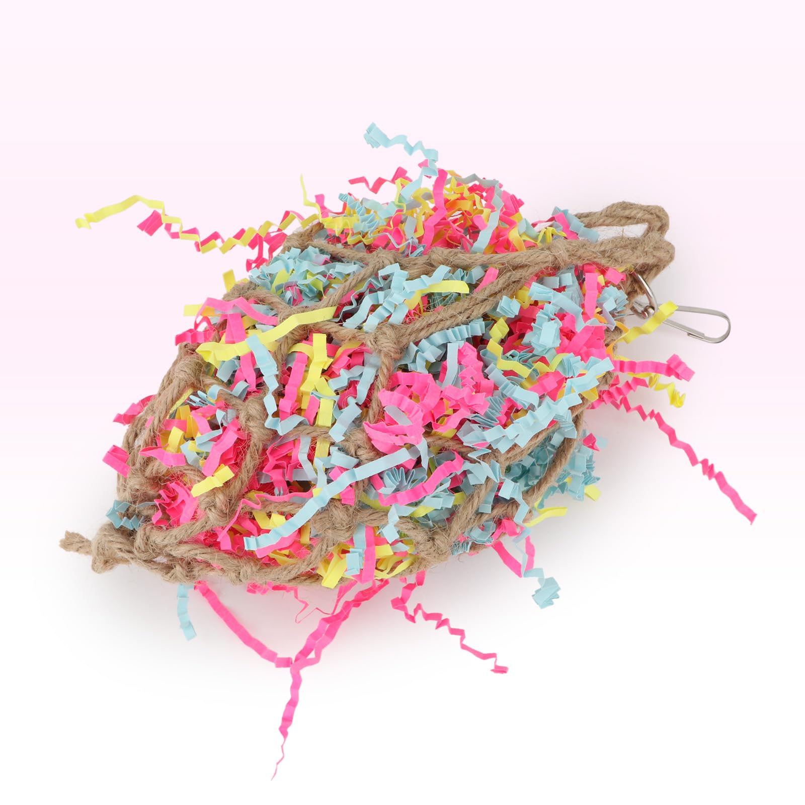 Hypeety Bird Chew Toy - Foraging Shredding Climbing Hanging Parrot Toy for Parakeets, Cockatiels, Conures, Cockatoos & African Greys - Cage Accessories for Mental Stimulation & Playtime Fun
