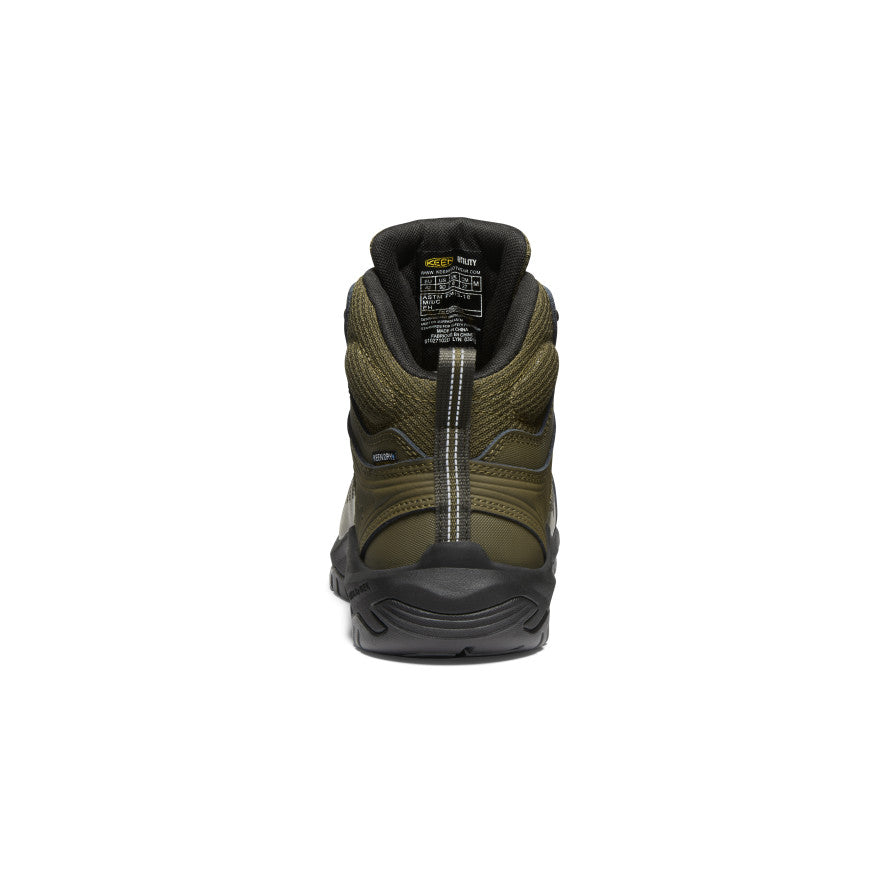 Men's Reno Mid Waterproof Hiking Boots with Carbon Toe - Dark Olive/Black | Outdoor Trekking & Winter Adventure Footwear