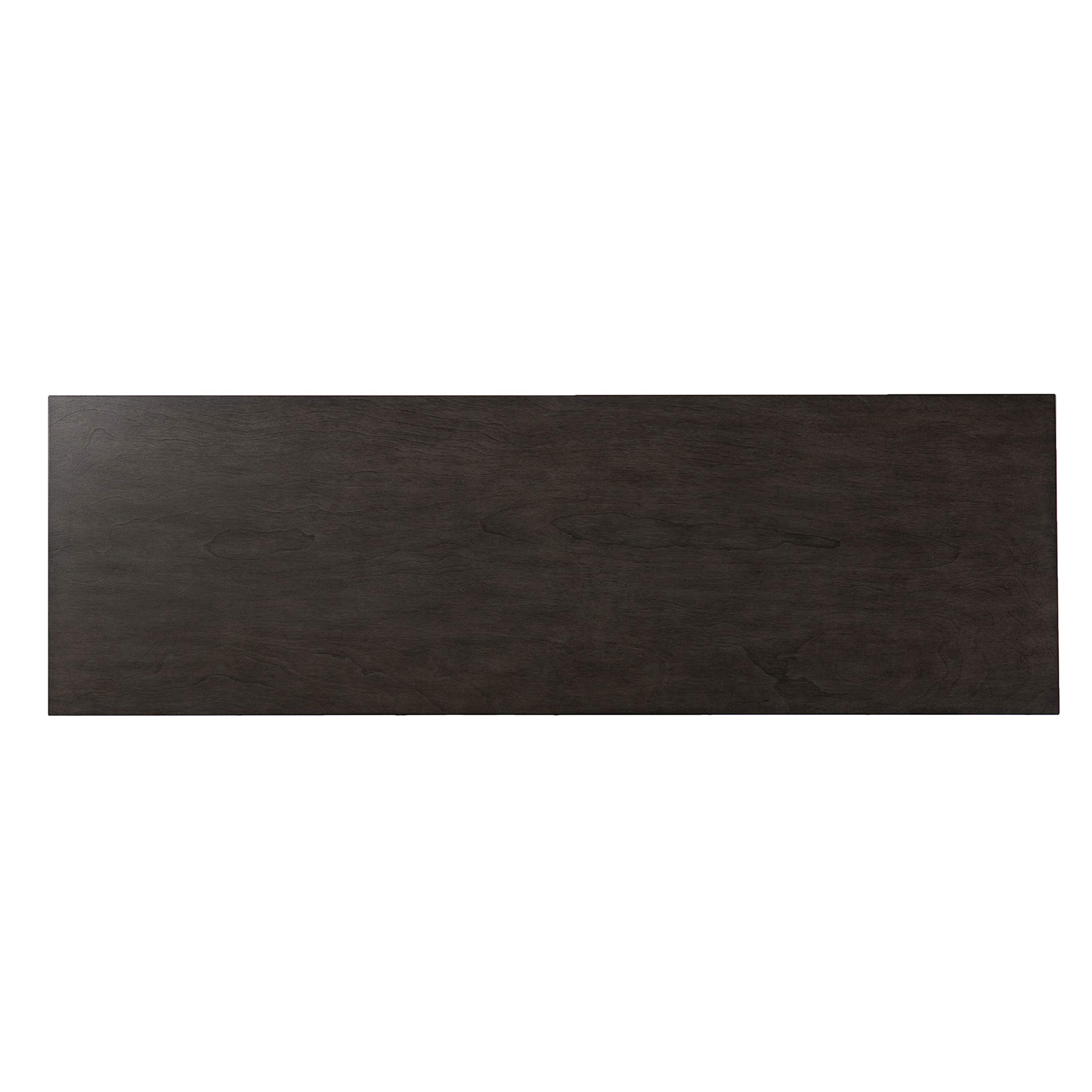 SEI Furniture Wallaston Mirrored Media Cabinet - Light Brown TV Stand with Mirror for Living Room, Bedroom & Home Theater Storage