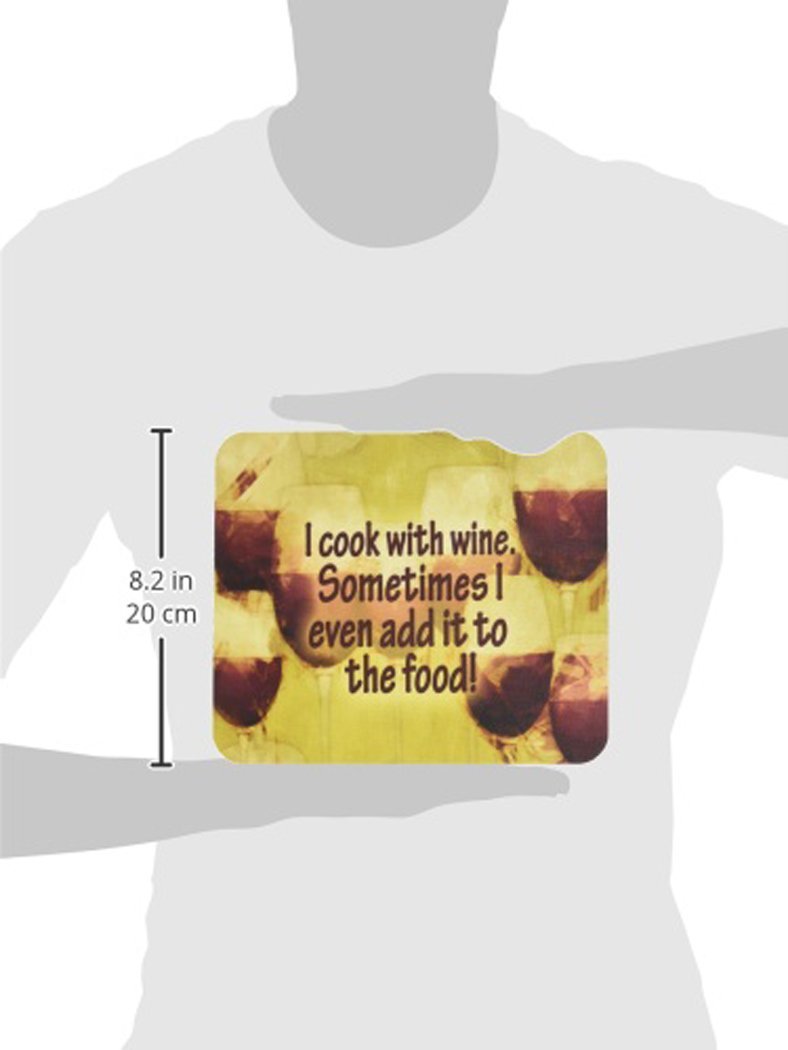Wine Lover Mouse Pad - Large Washable Non-Slip Desk Mat for Computer, Laptop, Office & Gaming | Perfect Hot Pad & Trivet for Kitchen Use | Funny Gift for Cooks & Wine Enthusiasts