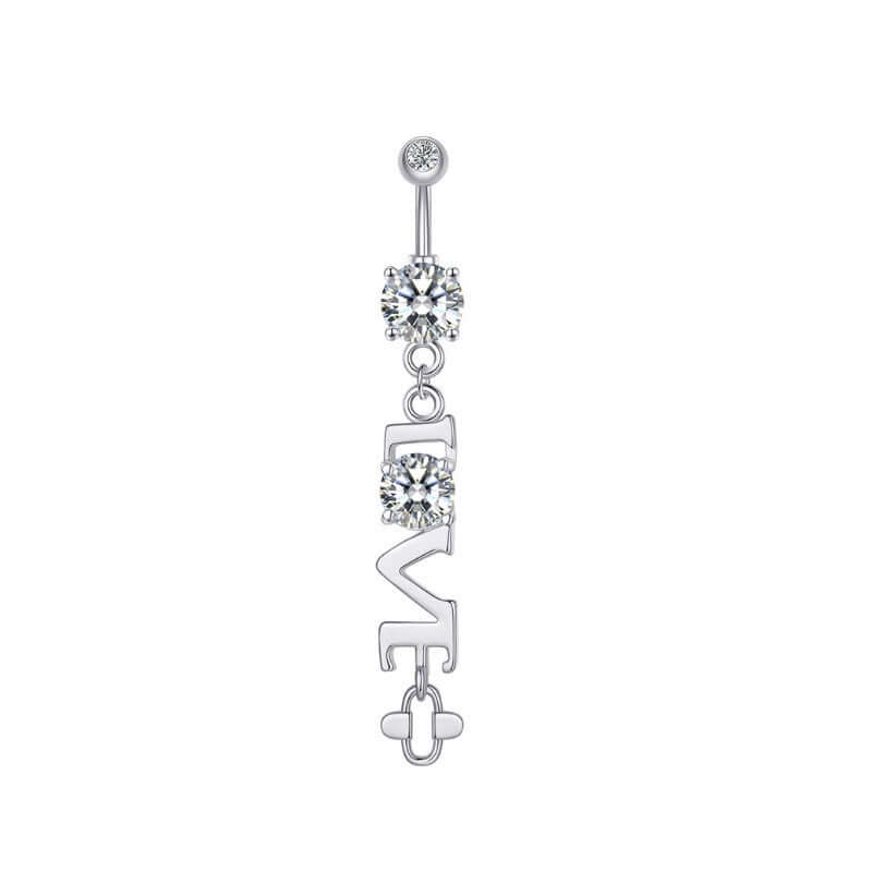 Sparkly Butterfly Opal Dangle Belly Button Rings | Q0202 | Stylish Body Jewelry for Women, Perfect for Parties, Beach & Everyday Wear