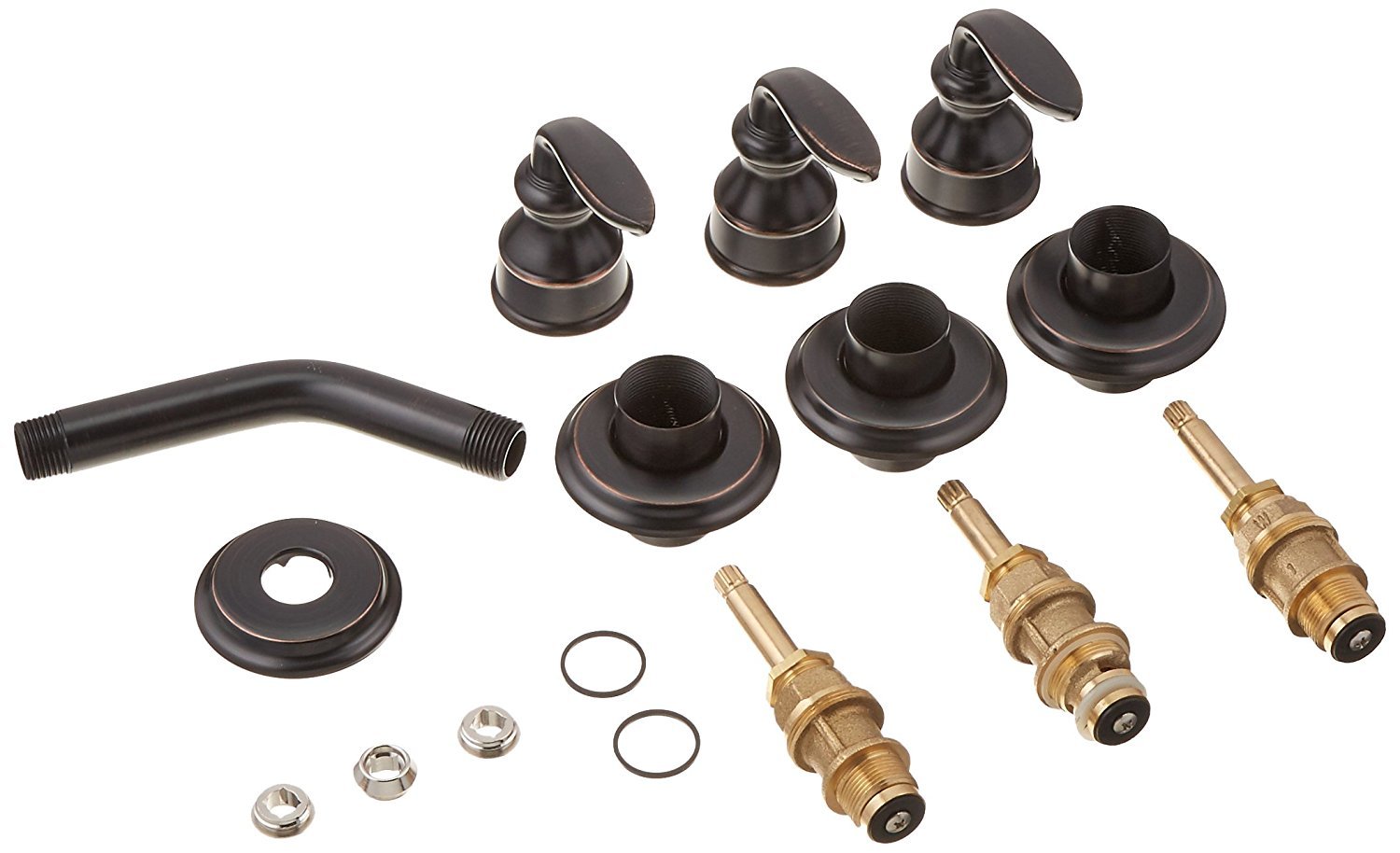 Pfister S10-430Y Avalon 3-Handle Shower Faucet Rebuild Kit in Tuscan Bronze - Replacement Parts for Leaky Shower Valve Repair - Perfect for Bathroom Renovation & DIY Plumbing Projects