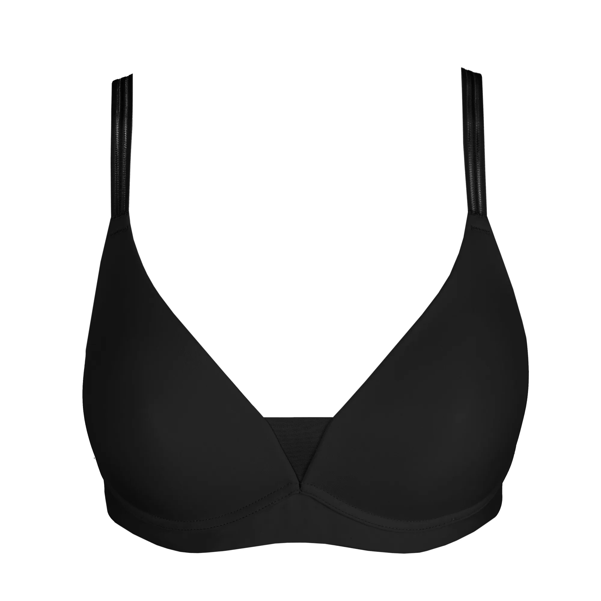Louie Soft Wireless Bra for Women - Comfortable Seamless Bralette in Black - Perfect for Yoga, Lounge & Everyday Wear