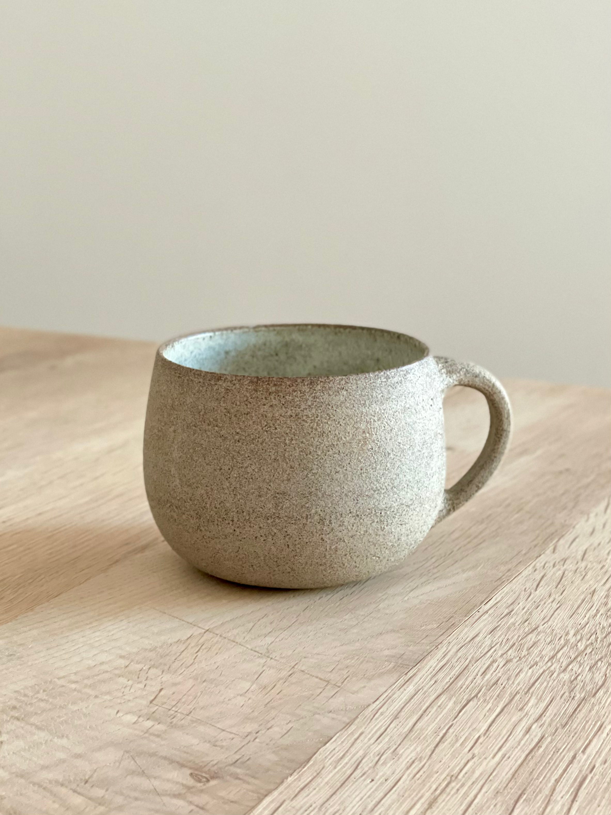 Aage Würtz Ceramic Mug - Pure & Raw Handmade Coffee Cup for Home, Office, and Cafe Use
