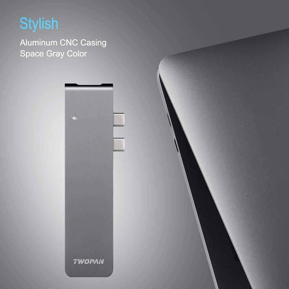 MacBook Pro USB C Hub & USB C to USB 3.0 Adapter - 7-in-1 Multi-Port Adapter for MacBook Air/Pro 2021-2019, 13
