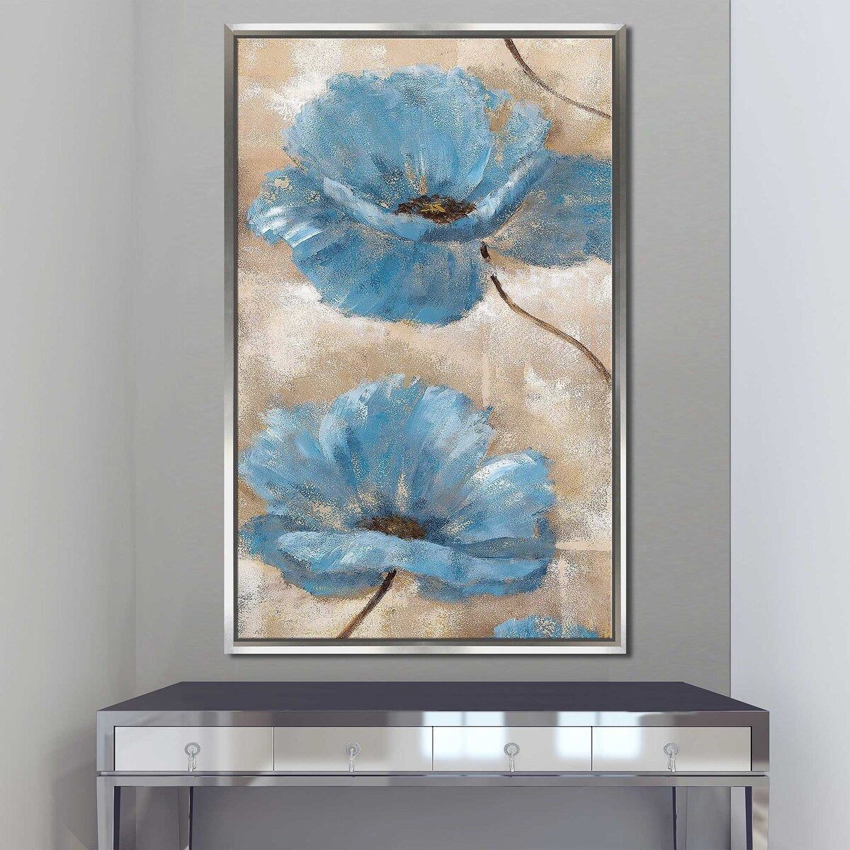 Summer Wind II Floating Canvas Wall Art - Modern Home Decor for Living Room, Bedroom & Office - Ready to Hang