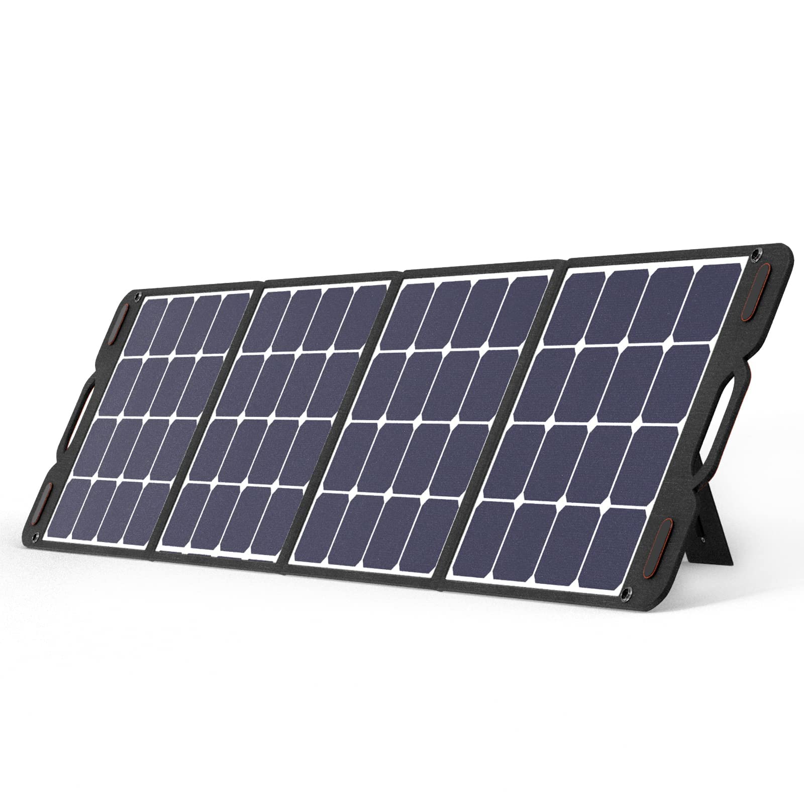 200W Portable Foldable Solar Panel Charger with Kickstand - High Efficiency 23.5% Monocrystalline Solar Panel - Waterproof IP65 Oxford Leather Fabric - Perfect for RV, Camping, Outdoor Power Stations & Emergency Power Supply