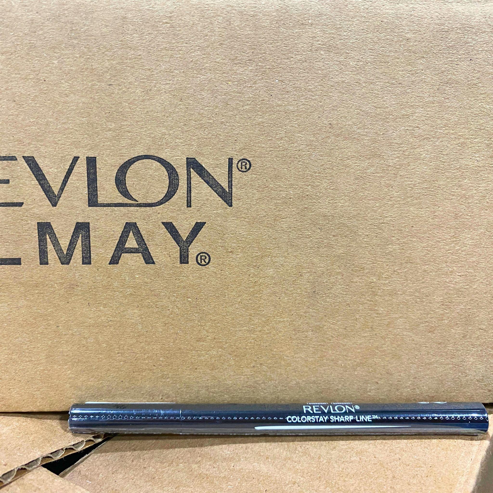 Revlon Colorstay Sharp Line Liquid Eyeliner Pen - Ultra Classic 01 Blackest Black - 0.04 oz - Waterproof & Long-Lasting - Perfect for Winged Liner & Everyday Makeup (50 Pcs Lot)